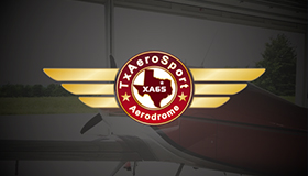 Texas airpark community logo design