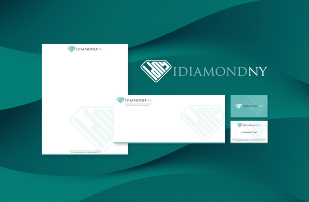 Gold & diamond jewelry logo design, Diamond logo