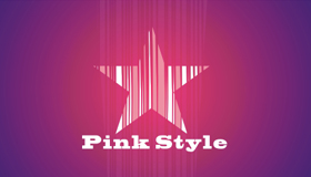 pink star logo, star logo design