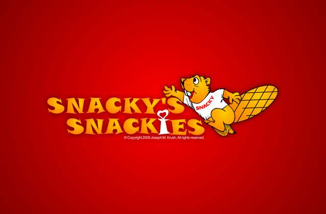 snacky logo, squirrel logo