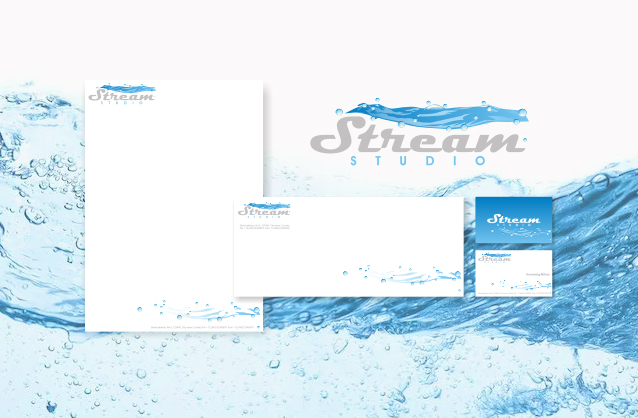 stream logo, water logo design, water flow logo